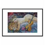 Load image into Gallery viewer, Lion, a woman and a violin