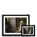 Load image into Gallery viewer, Woman Holding a Balance by Vermeer Framed Fine Art Print
