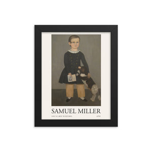 Young Boy with Dog by Samuel Miller