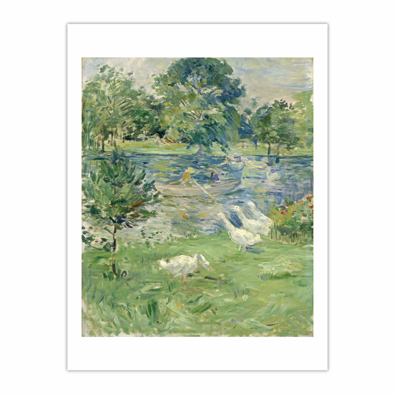 Girl in a Boat with Geese