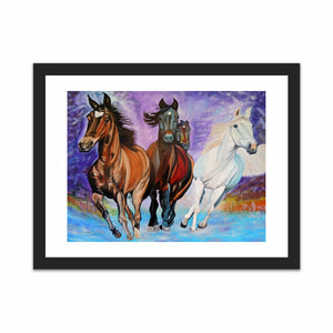 "Horses in Motion", oil on linen, 100 x 80 cm