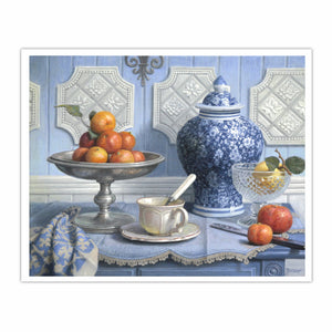 Still Life with a Chinese Vase and a Plate of Clementines