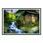 Load image into Gallery viewer, Old Mill House Scene aT A Stream Near Coulsonhurst
