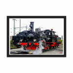 Load image into Gallery viewer, Old Steam Locomotive At A Junction Near Bricknellhurst
