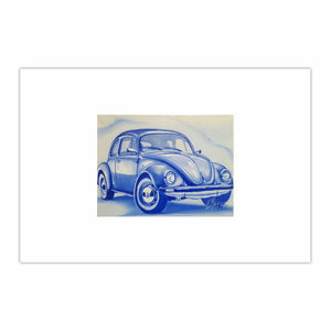 Old Volkswagen In Blue (VW)