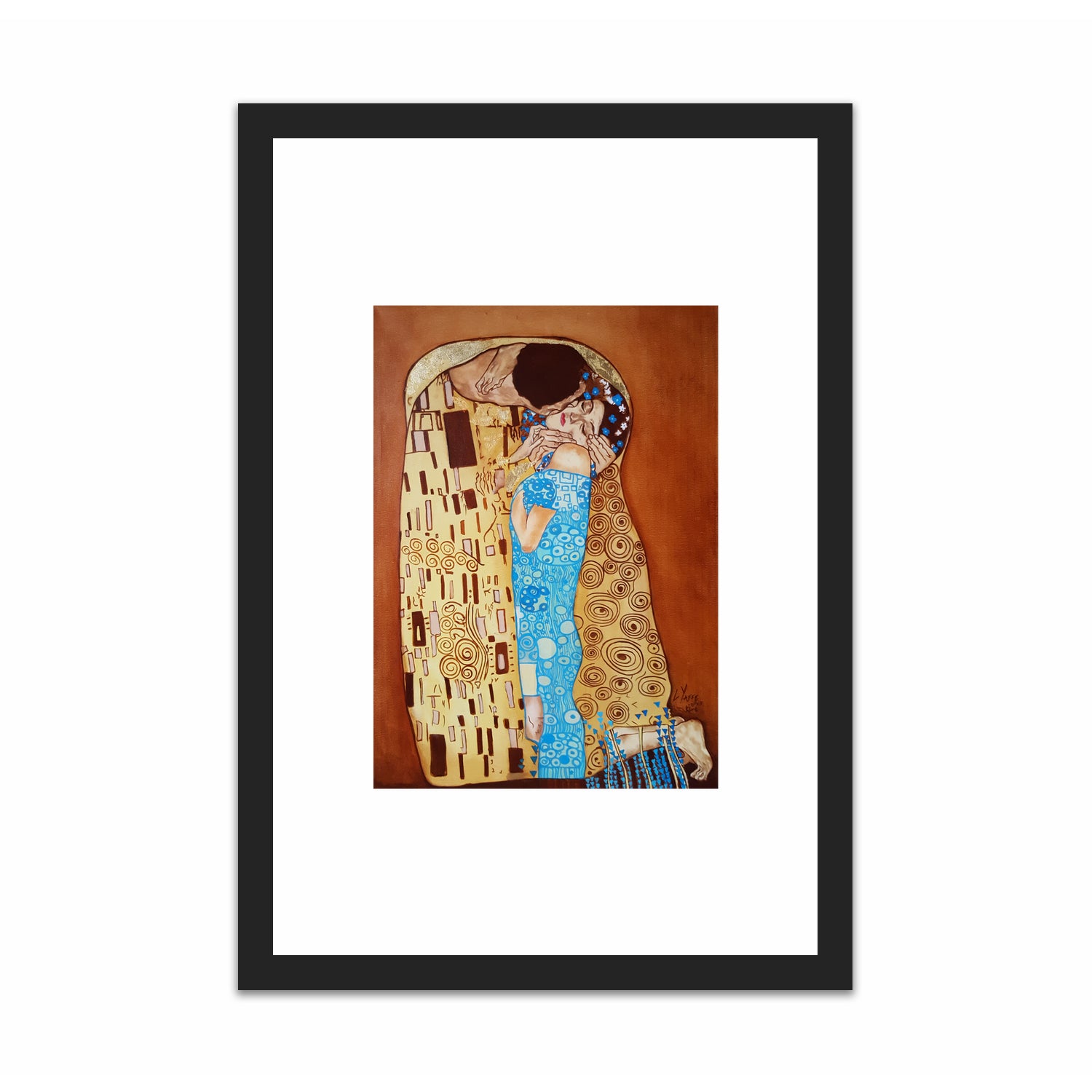 The Kiss after Gustav Klimt