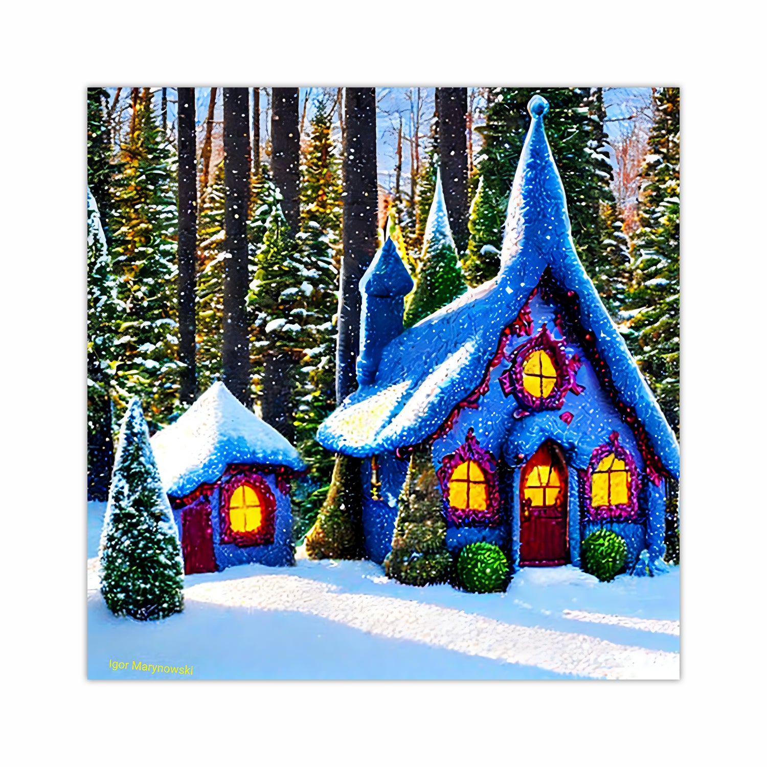 Winter Houses of forest Fairies